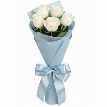 Букет 5 Белых роз Проуд #REPLACE_PRED# Горьковском