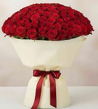 Букет 101 Красная роза Милано в Горьковском