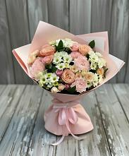 Букет цветов из:  Гвоздики, Розы и Хризантемы в Горьковском