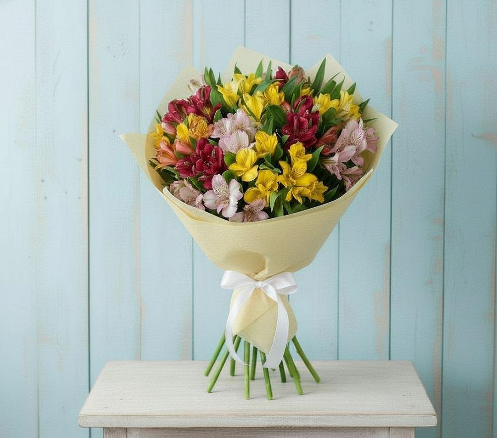 Букет цветов из: Альстромерии в Горьковском
