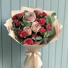 Букет цветов из:  Гвоздики и Розы #REPLACE_PRED# Горьковском