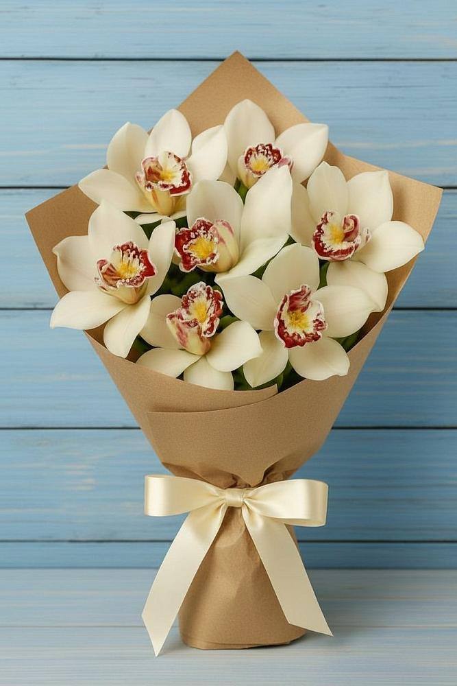 Букет цветов из: Орхидеи и Розы в Горьковском