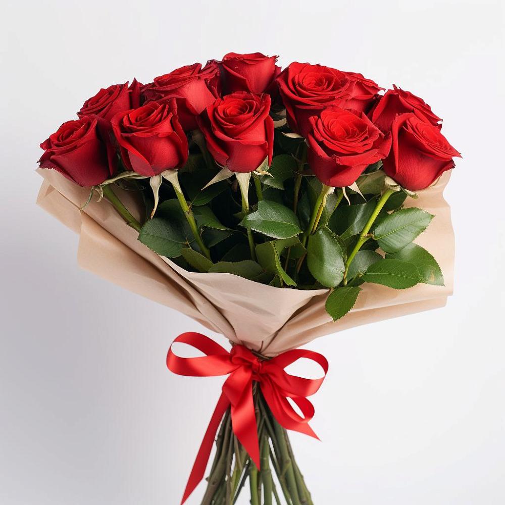 Букет 11 Красных роз Эдлесс Лав в Горьковском