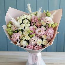 Букет цветов из:  Альстромерии и Розы в Горьковском