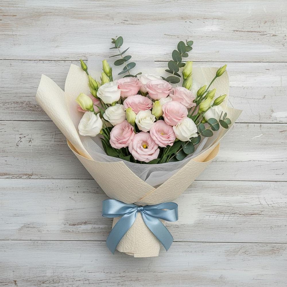 Букет цветов из: Лизиантусы в Горьковском